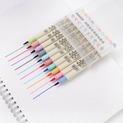 韩酷823彩色水彩笔软毛秀丽笔，毛笔10色套装儿童学生漫画书法画笔