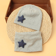 单层双层春秋冬0-7岁秋冬套头帽，儿童幼儿棉帽子儿童五星包头