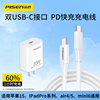 品胜双头Type-C数据线适用苹果15Pro ipadpro充电线PD20w快充充电器mini6双Typec电脑air5套装ctoc加长Air4