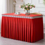 老式缝纫机套罩防尘布艺，墨绿色金丝绒会议桌布，桌套黑色桌裙紫红色