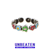 unbeaten彩色花朵戒指女小众，设计甜酷开口指环，可调节个性手饰