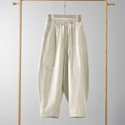 Haren pants trousers Linen casual pant for men 亚麻哈伦裤男