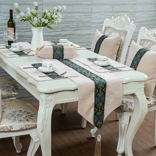 急速欧式美式桌旗新古典现代家居装饰奢华餐桌旗茶几桌布多色