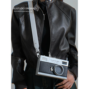 uustudio小众设计欧美时尚百搭个性迷你手机相机包单肩斜挎小方包