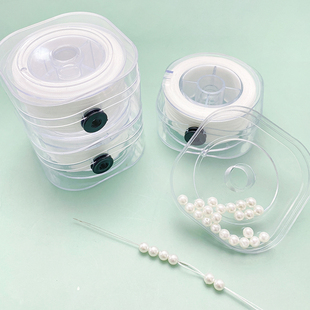 珍珠专用棉线珍珠手链项链手工，diy制作手串，无弹力串珠材料棉绳子