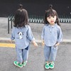女童秋装牛仔套装1-2-3岁女宝宝，4小童洋气，休闲两件套时髦衣服