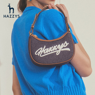 hazzys哈吉斯(哈吉斯)女士包包，腋下包通勤(包通勤)时尚英伦风气质手提包