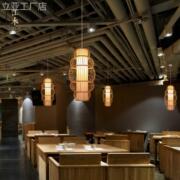 中式复古个性民宿酒店餐厅饭店茶室灯具创意禅意客厅灯饰竹艺吊灯