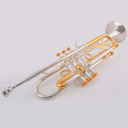 高档元业乐器小号降B调 JYTR-A410 金银双色专业演奏型小号 成人