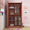 衣柜儿童木质简易80宽60cm经济型家卧室单人宿舍两门小户型衣橱