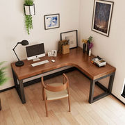 顾邦佳转角书桌家用写字桌子墙角L型实木办公简约卧室台式电脑桌