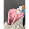 小众独特小包包2023超火设计感粉色手提包可爱斜挎保龄球包女
