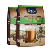 自营owl猫头鹰咖啡马来西亚三合一速溶榛果味白咖啡40g*30条
