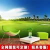 高尔夫球场风景壁布3d绿色草地大型电视，背景墙纸酒店餐厅工装壁画