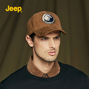 jeep吉普夏季潮流户外透气防晒遮阳帽薄款大头围，英伦鸭舌帽男