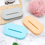 创意双层香皂肥皂盒家用卫生间免打孔旅行便携皂盒架北欧沥水皂托