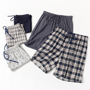 散步大裤衩舒适居家夏季男士家居短裤纯棉薄，款睡裤有大码