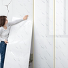 pvc铝塑板自粘仿瓷砖墙贴大理石纹，贴纸电视背景墙壁纸墙面装饰板
