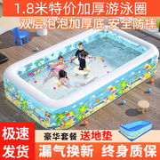 儿童宝宝充气游泳池家庭用超大型海洋球池加厚家用大号成人戏水池