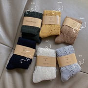 韩版夏季镂空薄款袜子儿童高筒，宝宝防蚊袜，网眼~中筒-森系移圈