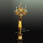 铜雕阿拉伯少女灯饰hxl069070欧式人物酒店花园大型落地户外摆件