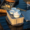 塑料功夫旅行茶具便携方便简约高档茶具，套装功夫茶具车载茶盘收纳