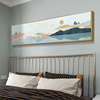 床头画卧室装饰画，现代简约温馨客厅挂画房间，大海风景酒店壁画创意