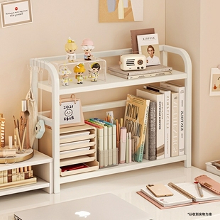 适合放在桌子上简单飘窗桌面收纳小书柜置物架写字台上放的书架