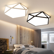镂空几何灯现代简约大气现代风格led创意卧室，灯砖石网红灯具