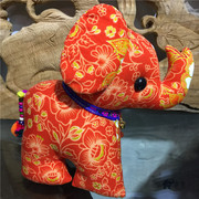 泰国布艺小象公仔摆件吉祥象，旅游纪念品可爱招财，大象女孩生日礼物