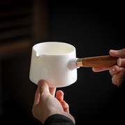 羊脂玉瓷公道杯陶瓷，茶海德化白瓷，分茶器功夫茶具大号公杯