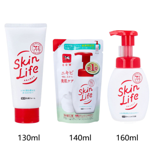 新版cow牛乳石碱祛痘泡沫洗面奶130g skinlife控油男女洁面160ml