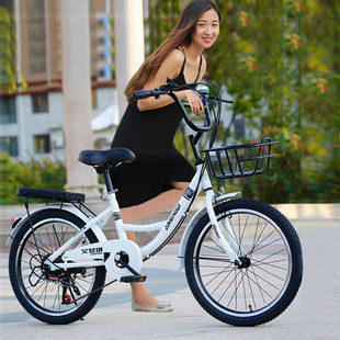 自行车女式成人学生初中普通大儿童24寸男士代步通勤轻便上班单车