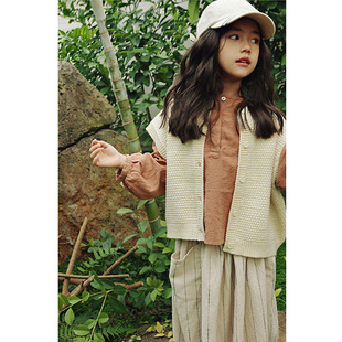 2020秋季韩版女童纯棉毛线衣(毛，线衣)针织，开衫百搭款中大儿童文艺毛衣外套