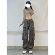 xxbuni爵士跳舞jazz裤子美式嘻哈hiphop工装裤，女2023秋季