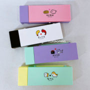 可爱动物和实物限定日本q-lia限量款，塑料笔盒文具盒双分格
