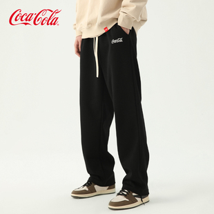 Coca-Cola/可口可乐休闲裤男裤子运动裤春秋款卫裤直筒裤运动长裤