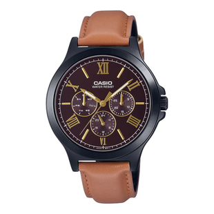 casio手表男士卡西欧商务，时尚皮带钢带腕表，mtp-v300bl-5a海外直邮