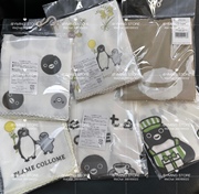出口原包装卡通小企鹅，系列纯棉纱布巾方巾，2枚组30*30cm