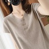 韩系chic设计感小众短袖T恤女夏季气质名媛绝美小衫高端时尚上衣