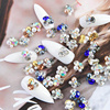 甲美甲饰品流行元素珍珠钻组合小堆钻指小配件超闪装饰水钻