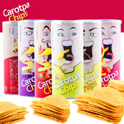 马来西亚 Carotpa扑克牌罐装休闲 零食膨化 薯片100g