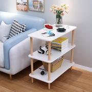 客厅沙发边几简易三层，茶几小桌子置物架小户型，卧室床头角落小方桌