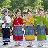 儿童傣族舞蹈服装男女童，云南西双版纳民族，服饰泼水节演出服日常装