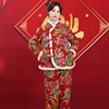 民族风东北大花袄大棉袄，女装改良年轻款，少女中国风保暖棉服两件套