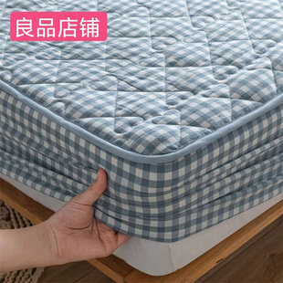 全棉纯棉床笠单件加厚活性床垫，保护罩床套防滑防尘罩四季床笠垫罩