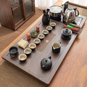 整套全自动功夫茶具套装，家用实木茶盘，组合四合一烧水壶炉茶海茶台