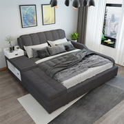 榻榻米床 可拆洗布艺床科技布床 储物双人床小户型1.8米软床 婚床