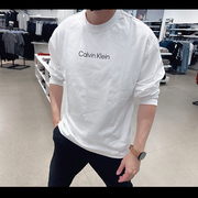 Calvin Klein CK男士秋季圆领长袖T恤印花时尚休闲打底CM3-68