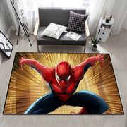 2024漫威英雄蜘蛛侠卡通地毯客厅沙发卧室床边儿童房动漫地垫传图